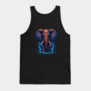 Elephant Pop Art, A Walk in the Water Tank Top